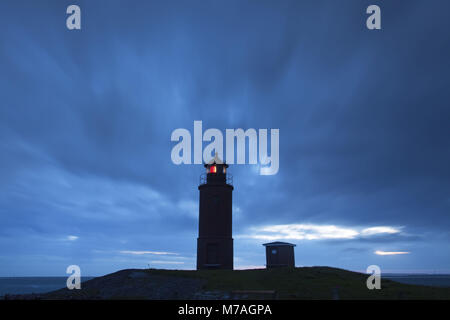 'Phare' Nordmarsch sur la Hallig Langeneß, Langeneß, côte de la mer du Nord, Schleswig-Holstein les vasières, les Frisons du nord, Schleswig - Holstein, Allemagne, Banque D'Images