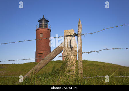 'Phare' Nordmarsch sur la Hallig Langeneß, côte de la mer du Nord, Schleswig-Holstein les vasières, les Frisons du nord, Schleswig - Holstein, Allemagne, Banque D'Images