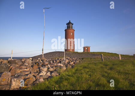 'Phare' Nordmarsch sur la Hallig Langeneß, côte de la mer du Nord, Schleswig-Holstein les vasières, les Frisons du nord, Schleswig - Holstein, Allemagne, Banque D'Images