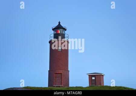 'Phare' Nordmarsch sur la Hallig Langeneß, côte de la mer du Nord, Schleswig-Holstein les vasières, les Frisons du nord, Schleswig - Holstein, Allemagne, Banque D'Images