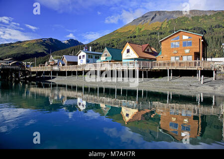 Amérique du Nord, les États-Unis, l'Alaska, le centre sud, la péninsule Kenai, Seward, Banque D'Images