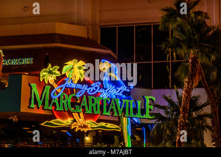 Les USA, Nevada, comté de Clark, Las Vegas, Las Vegas Boulevard, le Strip, l'hôtel Flamingo, Jimmy Buffett Margaritaville, entrée privée Banque D'Images