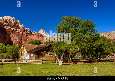 Les USA, Utah, Wayne County, Torrey, Capitol Reef National Park, Fremont River Valley, District historique Fruita, Gifford Homestead, Gifford House Banque D'Images