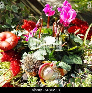 Décoration grave d'automne Banque D'Images