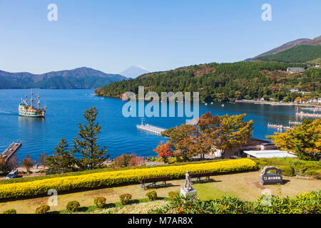 Le Japon, Honshu, Parc National de Fuji-Hakone-Izu, lac Ashinoko et Mt.Fuji Banque D'Images