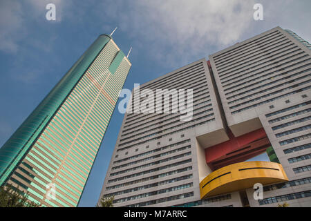 La Chine, la ville de Shenzhen, Hennan Avenue, Di wang Tower Banque D'Images