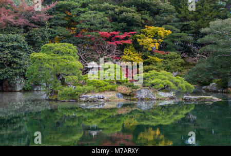 Le Japon, la ville de Kyoto, les jardins du Palais Impérial Banque D'Images