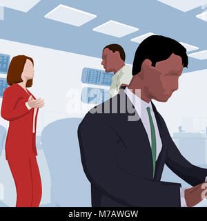 Portrait of a businessman working in an office Banque D'Images