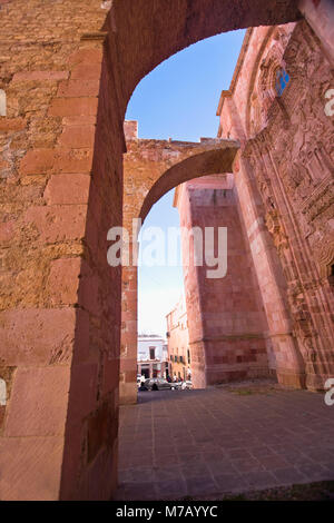 Ruines d'une église, Ex Templo de San Agustin, Zacatecas, Mexique Banque D'Images