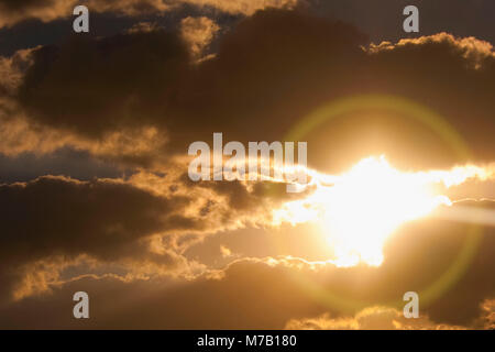 Nuages dans le ciel au coucher du soleil, Key West, Florida Keys, Floride, USA Banque D'Images