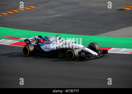 Barcelone, Espagne. 09Th Mar, 2018. Sergey Sirotkin Williams de Formule 1 lors de l'essais à circuit de Barcelona-Catalunya, sur 09 mars 2018, à Barcelone, Espagne. Más Información Gtres Crédit : Comuniación sur ligne, S.L./Alamy Live News Banque D'Images