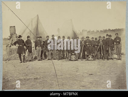 Co. - , 61e d'infanterie de New York, Falmouth, Va., avril 1863 RCAC2013648623 Banque D'Images