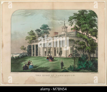 Une photographie de la maison de George Washington, Mount Vernon, située en Virginie, montrant l'importance historique de la succession de l'ancien président américain. Banque D'Images