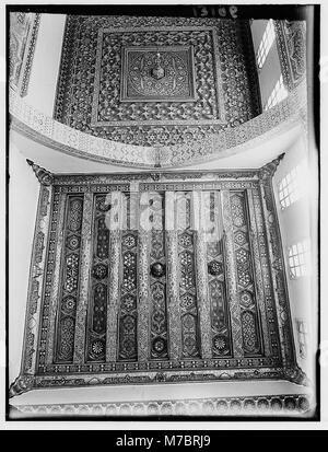 Damas, Palais Azem. Des plus belles salles de réception. Les deux plafonds LOC.00631 matpc Banque D'Images