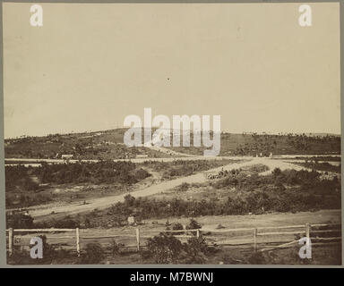 Une photographie du cimetière national de Chattanooga, Tennessee, qui sert de lieu de repos final aux soldats de la guerre de Sécession. Le cimetière est un monument historique important et un site commémoratif honorant les soldats tombés au combat. Banque D'Images