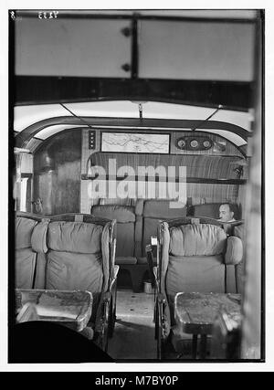 L'air vues de Palestine. Avions etc. de l'Imperial Airways Ltd., sur la mer de Galilée et à Semakh. Les bateaux volants cabine passagers. Intérieur luxueux LOC.03061 matpc Banque D'Images