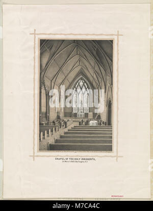 La Chapelle des Saints innocents, située à la place Mary's Hall à Burlington, New Jersey, est une structure religieuse historique. Il est connu pour son architecture et son rôle dans la vie spirituelle de la communauté. Banque D'Images