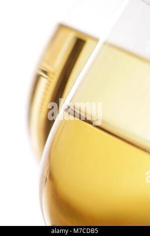 Close-up de deux verres de vin Banque D'Images