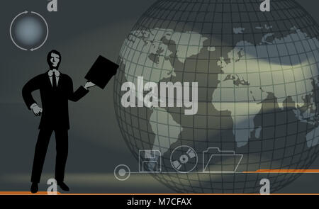 Portrait d'un fichier Banque D'Images