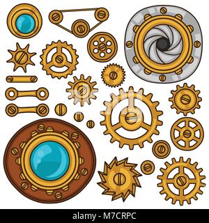 Set Steampunk 85g - Engrenages & Rouages Spiral - Taille M Pour Scrapbooking Et DIY