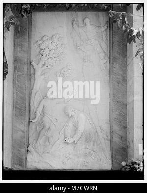 Une peinture religieuse intitulée 'L'agonie dans le jardin' par Repen, exposée dans l'église russe de la Madeleine sur le mont des oliviers, Jérusalem. Banque D'Images