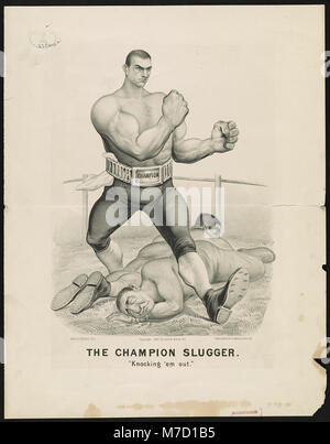 Le bambin de champion-'frapper 'em out' - Edw. W. Kemble, del. Rcac90707243 Banque D'Images