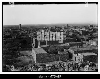 Djebel el-Druzes et Hauran. Bassora Eski Sham. Vue générale de la ville de la Citadelle LOC.03728 matpc Banque D'Images