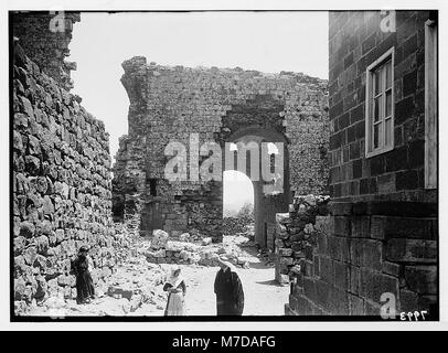 Djebel el-Druzes et Hauran. Shahbah (ancienne Philippopolis fondée par Philippe l'arabe, 232 après J.-C.) Les thermes romains LOC.03754 matpc Banque D'Images