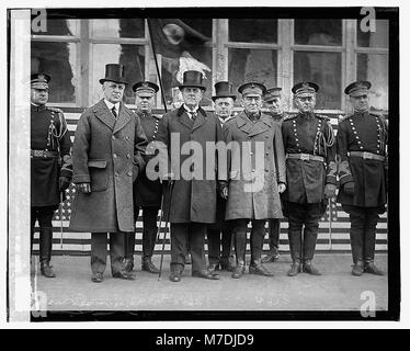 Maire Wm. E. Smoot, Gov. E. Lee Trinkle, & Gen'l Lejeune, 2-22-23 du npcc LOC.07810 Banque D'Images