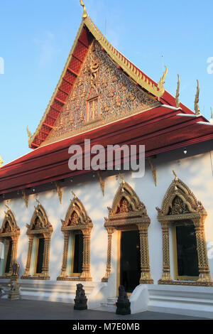 Thaïlande, Bangkok, Wat Chana Songkhram, temple bouddhiste, Banque D'Images