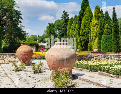 Le Jardin botanique de Balchik. Le territoire du palais de la reine roumaine Maria. Bulgarie Banque D'Images