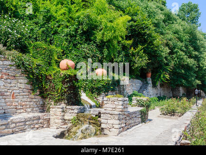 Le Jardin botanique de Balchik. Le territoire du palais de la reine roumaine Maria. Bulgarie Banque D'Images