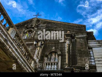 L'ancienne église Meycauayan, Meycauayan, Bulacan, Philippines Banque D'Images