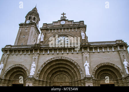 La Cathédrale de Manille à Manille, Philippines Banque D'Images