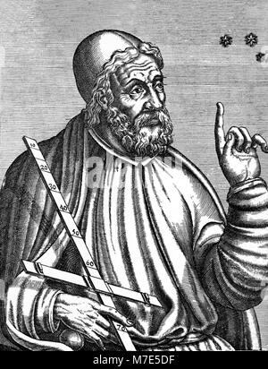 Ptolémée. Illustration de l'époque gréco-romaine, mathématicien et astronome Claude Ptolémée (100-170 AD) Banque D'Images