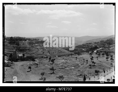 Mt Zion, vallée de Hinnom et désert d'OUEST LOC.14393 matpc Banque D'Images