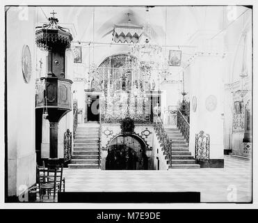 Une vue de la maison du Christ à Nazareth, donnant un aperçu de la signification historique et religieuse du site. Banque D'Images
