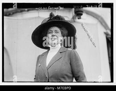 Portrait d'Olive Fremstad, figure notable probablement dans le domaine de la musique ou de la performance au début du XXe siècle. Banque D'Images