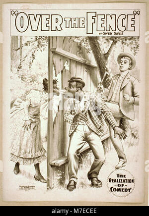 Une photographie représentant la production théâtrale Over the Fence d'Owen Davis, probablement une scène de la pièce. Banque D'Images