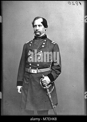 Ce portrait représente le major-général David Hunter, un officier clé de l'armée de l'Union pendant la guerre de Sécession. Connu pour son leadership et ses décisions controversées, Hunter a servi dans plusieurs batailles clés. Banque D'Images