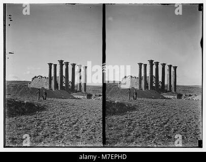 Ruines de Gérasa (Jerash). Temple d'Artémis. Une vue générale. LOC.02750 matpc Banque D'Images