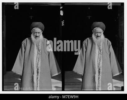 Le cheikh de la mosquée du Dôme du Rocher. LOC.05392 matpc Banque D'Images