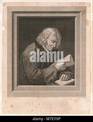 Cette gravure du docteur Benjamin Franklin, créée par l'artiste S. Elmer A. et gravée par T. Ryder, dépeint Franklin comme une figure politique éminente de l'histoire américaine. L'image est une représentation artistique de l'un des pères fondateurs de l'Amérique. Banque D'Images