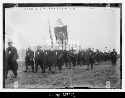 Défilé Inaugural Taft, J.G. Blaine marcher avant de Young Men's Club of Cincinnati, Washington, D.C. RCAC2014683181 Banque D'Images