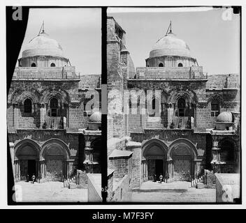 L'église Saint-Sépulcre. Jérusalem. (Façade Crusader). LOC.05879 matpc Banque D'Images