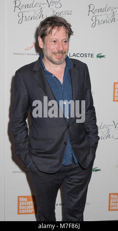 New York, États-Unis. 05Th Mar, 2018. Mathieu Amalric assiste à Renez-Vous with French Cinema Opening Night - Barbara-nous une première mondiale à la FSLC Walter Reade Theater, Manhattan Crédit : Sam Aronov/Pacific Press/Alamy Live News Banque D'Images