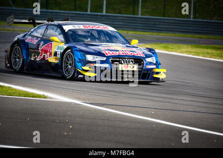 Audi RS 5 DTM voiture d'Audi Sport Team ABT Sportsline participe à la Deutsche Tourenwagen Masters Series au Moscow Raceway à Moscou reg Banque D'Images