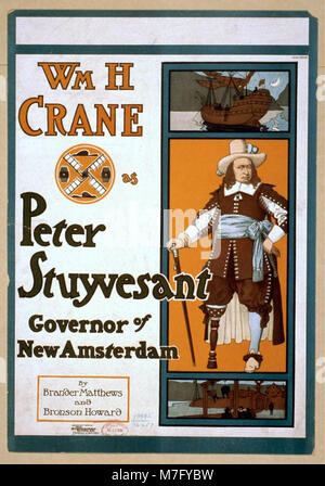 Wm. H. Crane comme Peter Stuyvesant, Gouverneur de la Nouvelle Amsterdam par Brander Matthews & Howard Bronson. Rcac2014636521 Banque D'Images