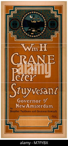 Wm. H. Crane comme Peter Stuyvesant, Gouverneur de la Nouvelle Amsterdam par Brander Matthews & Howard Bronson. Rcac2014637237 Banque D'Images