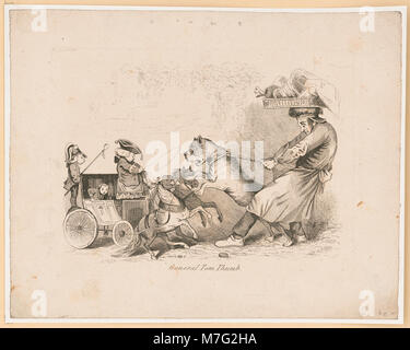 Un portrait du général Tom Thumb, le nom de scène de Charles Sherwood Stratton, un artiste du XIXe siècle associé à P.T. Barnum. Banque D'Images